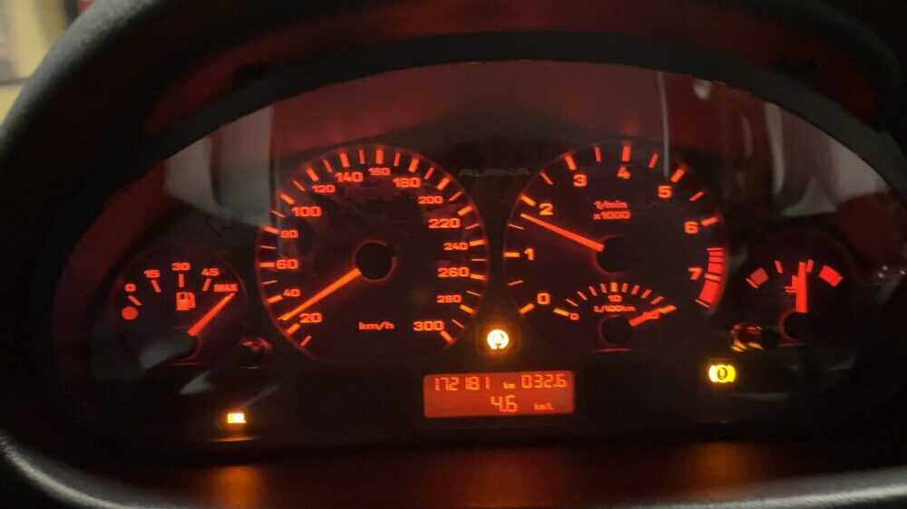 EML 警告灯 ALPINA B3S E46 好みはシンプル、最高で満足、こらえて感動